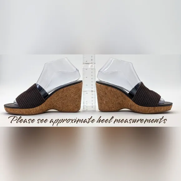 Donald Pliner Fortunea Basic Elastic Strech Sandal Brown Women 7.5M