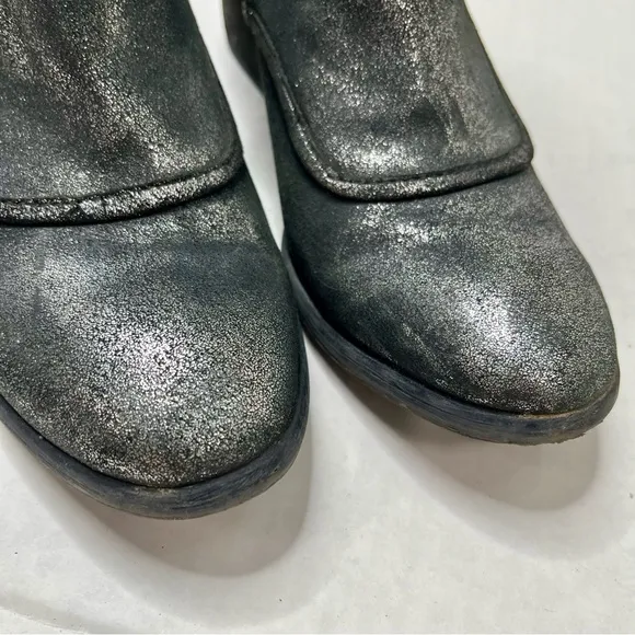 Donald Pliner Metallic Moto Boots