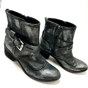 Donald Pliner Metallic Moto Boots