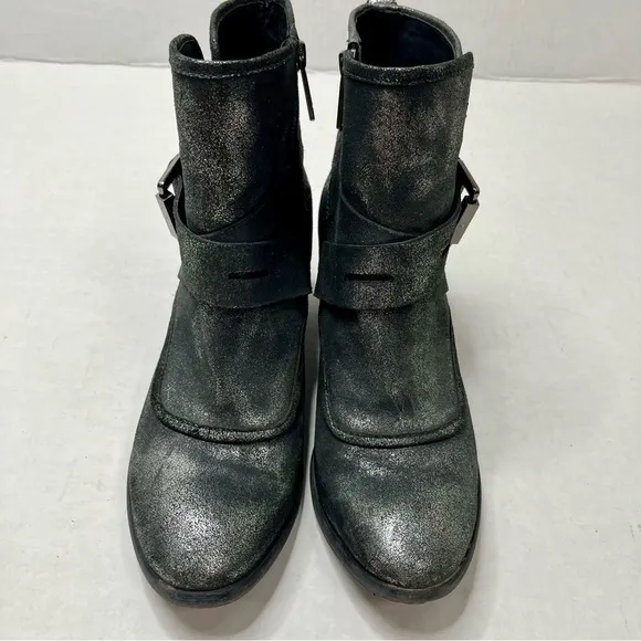 Donald Pliner Metallic Moto Boots