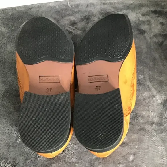 DONCARLOS Double Monk Strap Slip On Tan Almond Toe Size 11 Dress Shoes