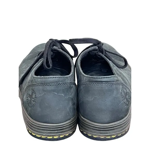 Dr. Doc Martens Farrell Shoes Suede Leather AW004 Men's 12 US M Black Sneakers