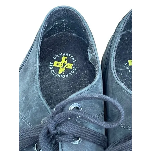 Dr. Doc Martens Farrell Shoes Suede Leather AW004 Men's 12 US M Black Sneakers