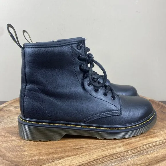 Dr Martens 1460 Pascal Leather Kids Black Size 4y Ankle Boots