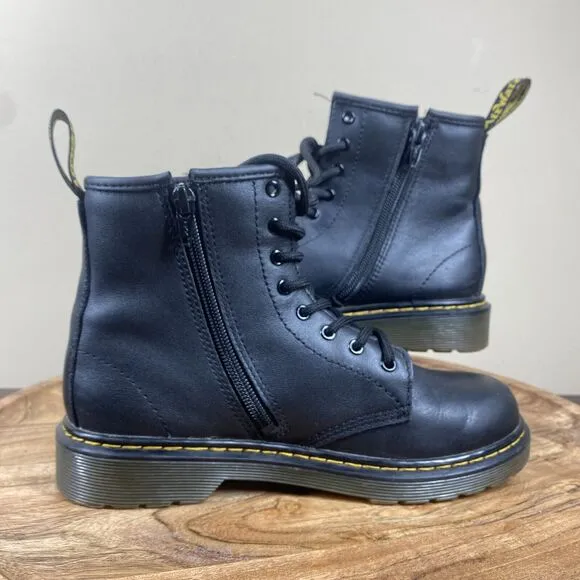 Dr Martens 1460 Pascal Leather Kids Black Size 4y Ankle Boots