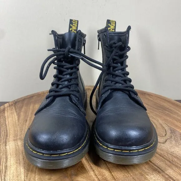 Dr Martens 1460 Pascal Leather Kids Black Size 4y Ankle Boots