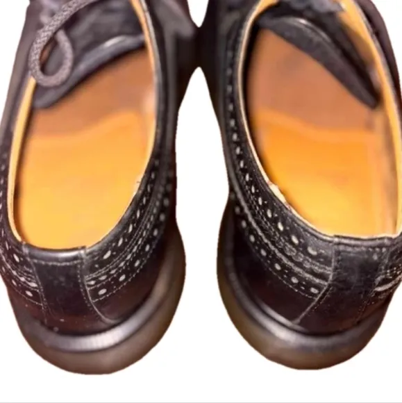 Dr. Martens Black Leather Oxford Shoes Vintage W10/M8