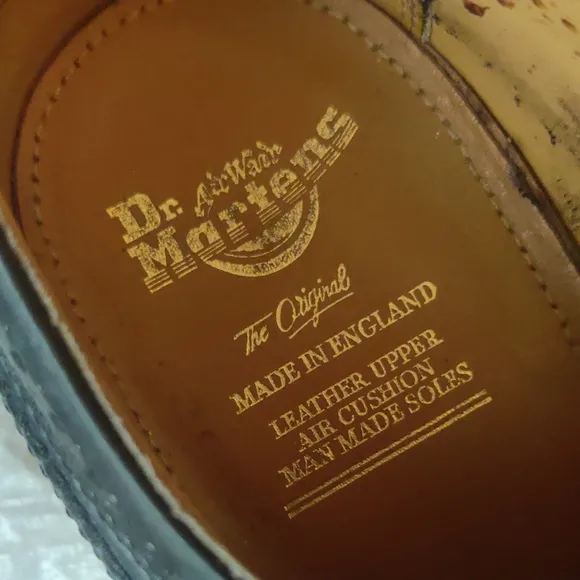 Dr. Martens Black Leather Oxford Shoes Vintage W10/M8