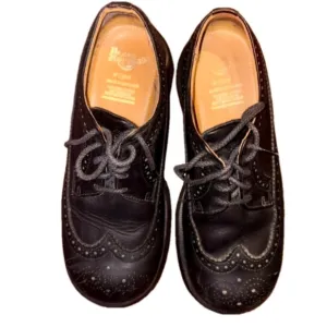 Dr. Martens Black Leather Oxford Shoes Vintage W10/M8