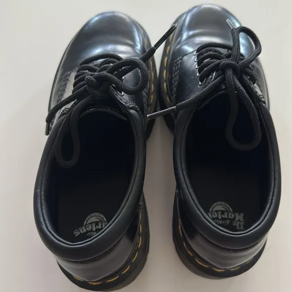 Dr. Martens Black Leather platform shoes