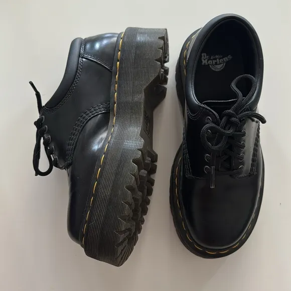 Dr. Martens Black Leather platform shoes