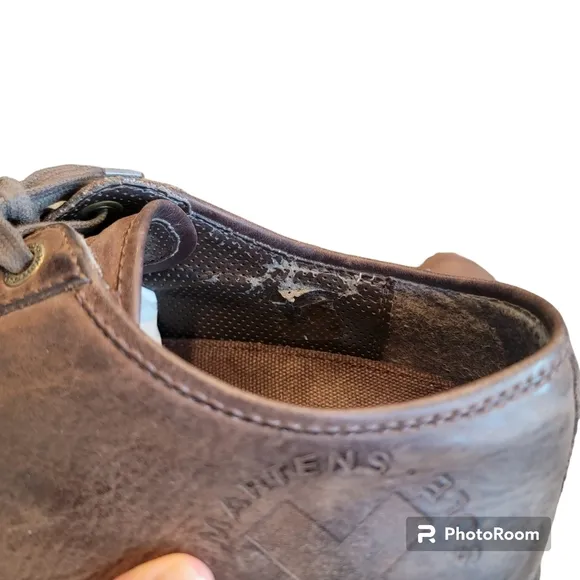 Dr. Martens Brown Leather Lace-Up Sneaker 7 Eyelet Men's 11