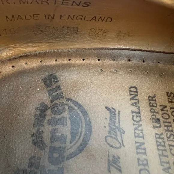 Dr. Marten’s brown leather Oxford made in England shoes
