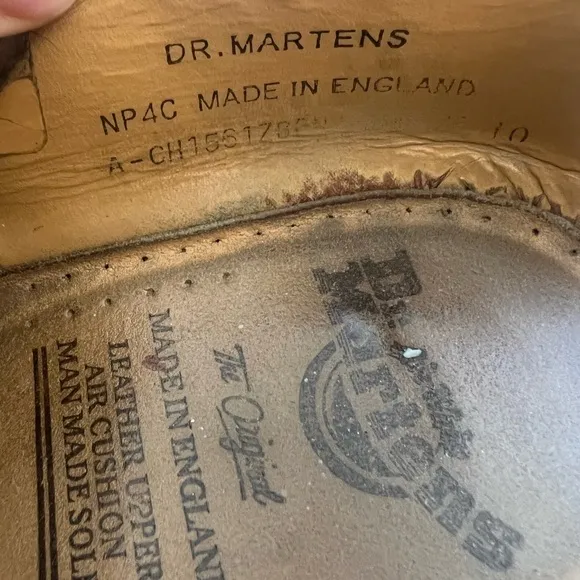 Dr. Marten’s brown leather Oxford made in England shoes