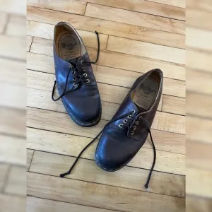 Dr. Marten’s brown leather Oxford made in England shoes