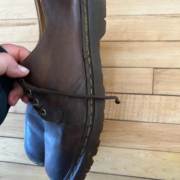 Dr. Marten’s brown leather Oxford made in England shoes