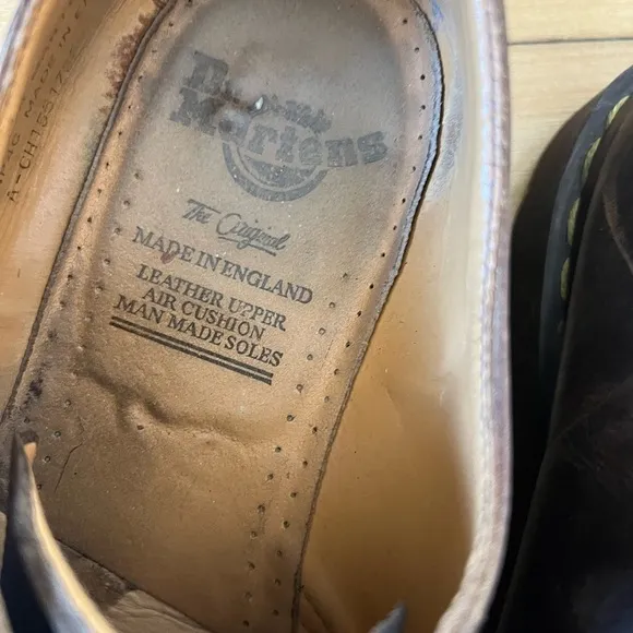 Dr. Marten’s brown leather Oxford made in England shoes