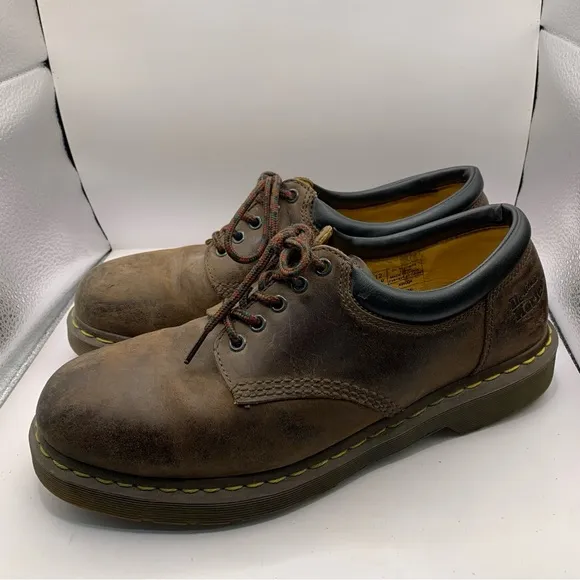 Dr. Martens Brown Leather Oxfords Lace Up Shoes. Men’s Size 12M Y2K F3
