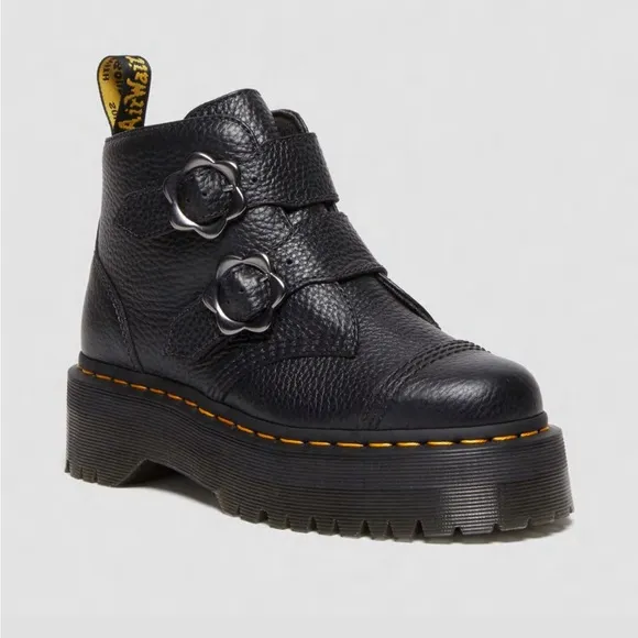 Dr. Martens Devon Flower Ankle Boots
