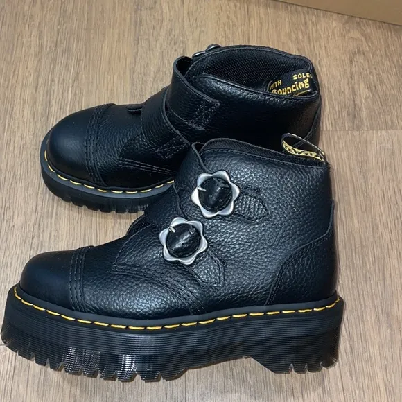 Dr. Martens Devon Flower Ankle Boots
