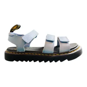 Dr. Martens Girls Klaire Junior Leather Strappy Sandals Blue Size 4M