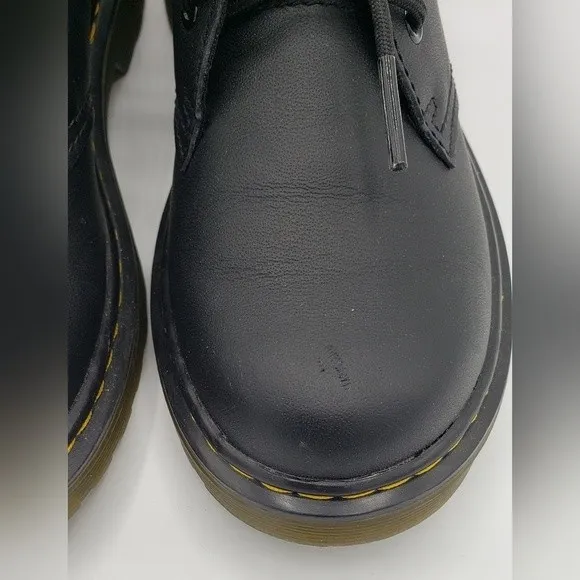 Dr. Martens Kid's Black Leather Shoes Size 13