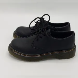 Dr. Martens Kid's Black Leather Shoes Size 13