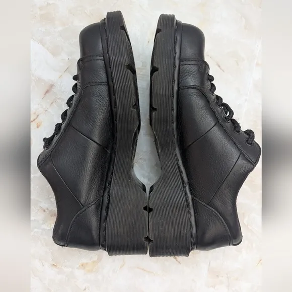 Dr . Martens Leather Keani Floral Lace Up Platform Womans Shoes Size 8
