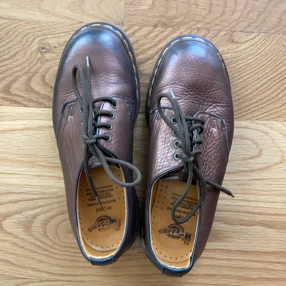 Dr Martens Leather Oxfords Kids 4 Womens 5 Low Top