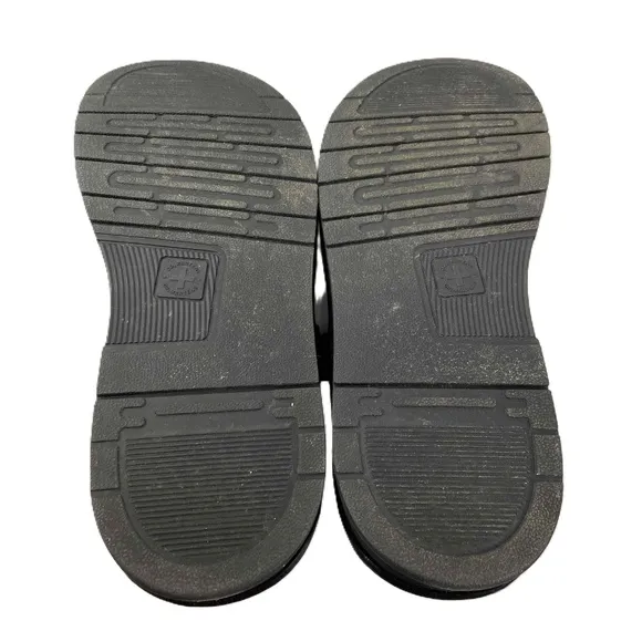 Dr. Martens Mens Size 13 Chilton Leather Slide Sandals Black Hydro Leather