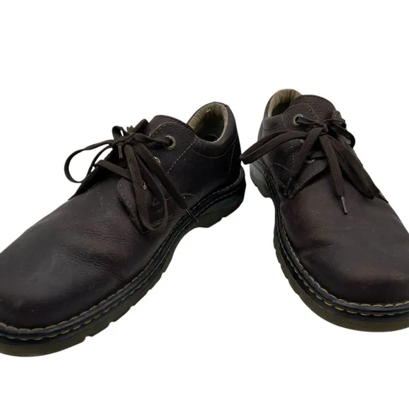 Dr Martens Ordell Leather Shoes In Dark Brown Size 13 Lace Up Oxford Academia