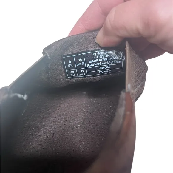 Dr. Marten’s Orson Men's Brown Leather Slip-On Shoes Size 10