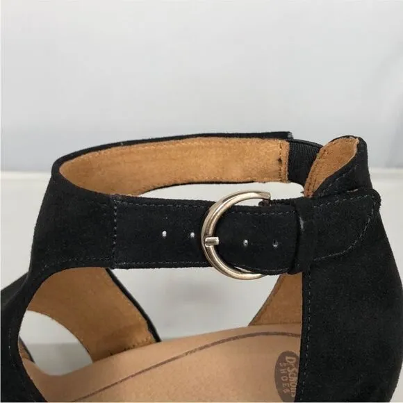 Dr. Scholl’s black Elia 10 Medium wedge sandals NWT