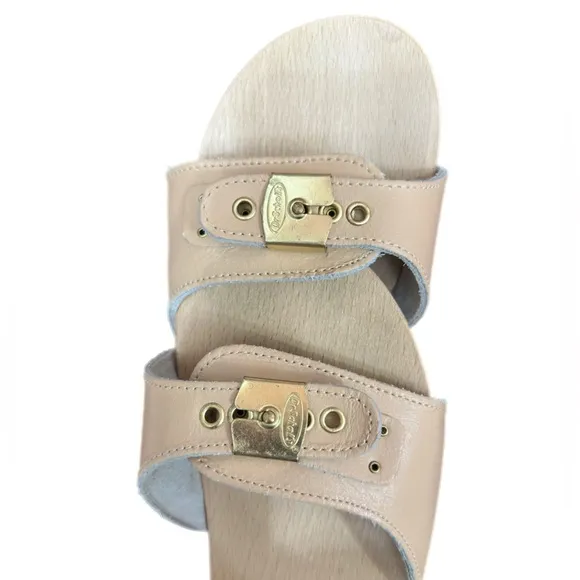 Dr.Scholls Beige Wooden Exercise Sandals