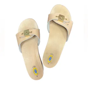 Dr.Scholls Beige Wooden Exercise Sandals