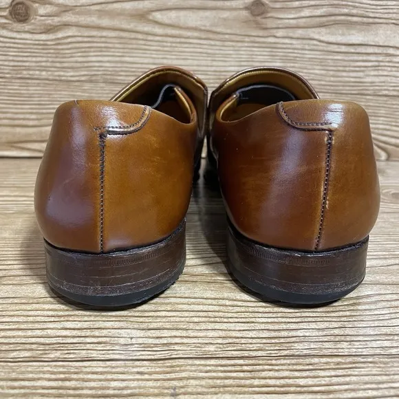 Ducker &amp; Son Oxford Shoes Mens sz 9 1/2E Slip-on Dudley Made in England Leather