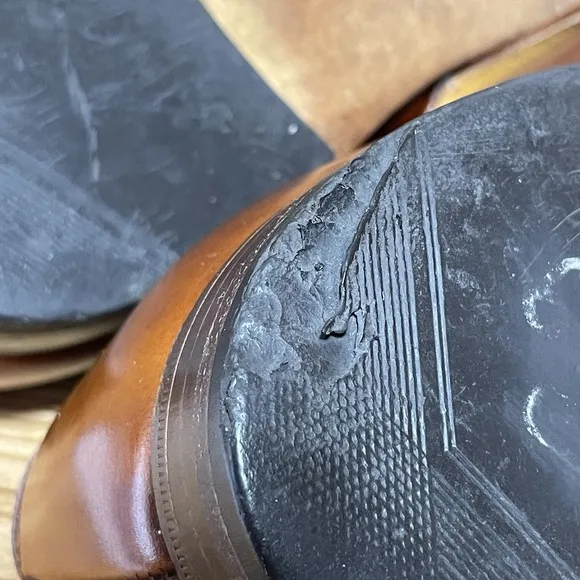 Ducker &amp; Son Oxford Shoes Mens sz 9 1/2E Slip-on Dudley Made in England Leather