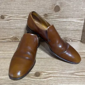 Ducker &amp; Son Oxford Shoes Mens sz 9 1/2E Slip-on Dudley Made in England Leather