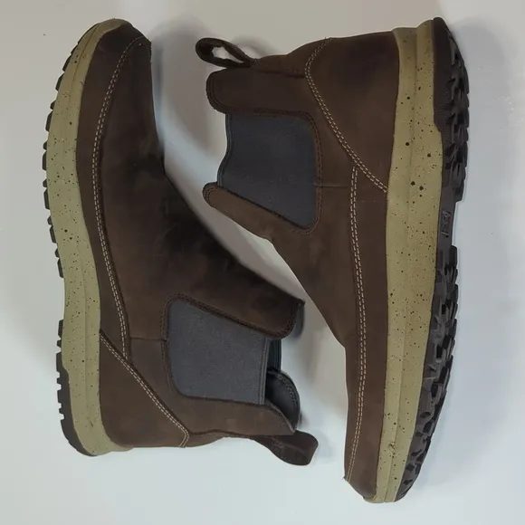 Duluth Trading Co. Men's Leather Pull On Ankle Boots Size 11.5
