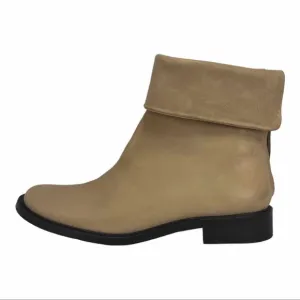 dusica dusica Distressed Tan Leather Ankle Boots, NWOT