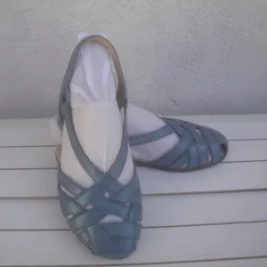 Earth-Origins-Leather-Fisherman-Sandals Closed Toe Parisian Blue Leather 8 Wide