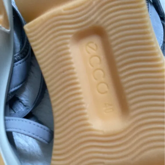 Ecco chunky sandals strappy comfort gray size 40, US 9.5