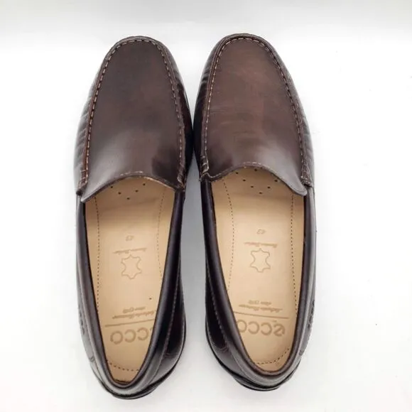 ECCO Classic Moc 2.0 Slip On Driving Shoes Loafer Brown US Men's Size 43, 9-9.5