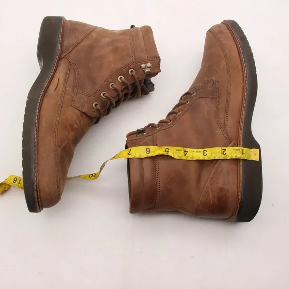 Ecco Lan High Boot Men's EU 46 Lace Up Ankle Boots brown Nubuck Leather