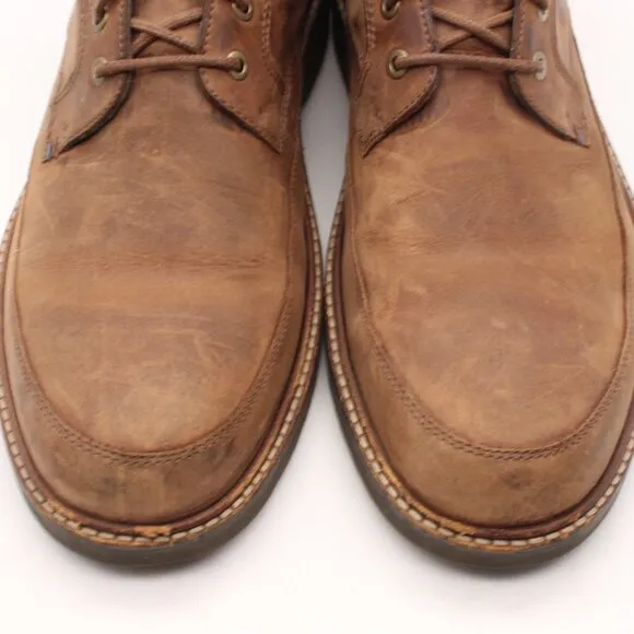 Ecco Lan High Boot Men's EU 46 Lace Up Ankle Boots brown Nubuck Leather