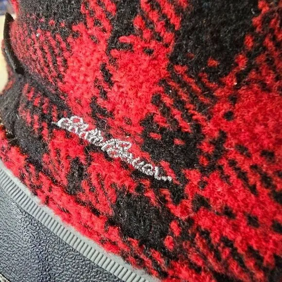 Eddie Bauer Duck Boots Sugar Skipper Buffalo Plaid Red Black Women's Winter Rain