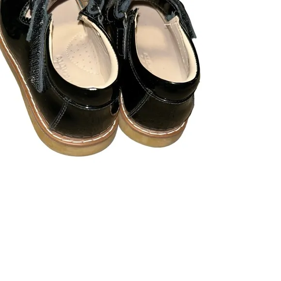 ELEPHANTITO Mary Jane Toddler girls Patent leather black shoes size 8