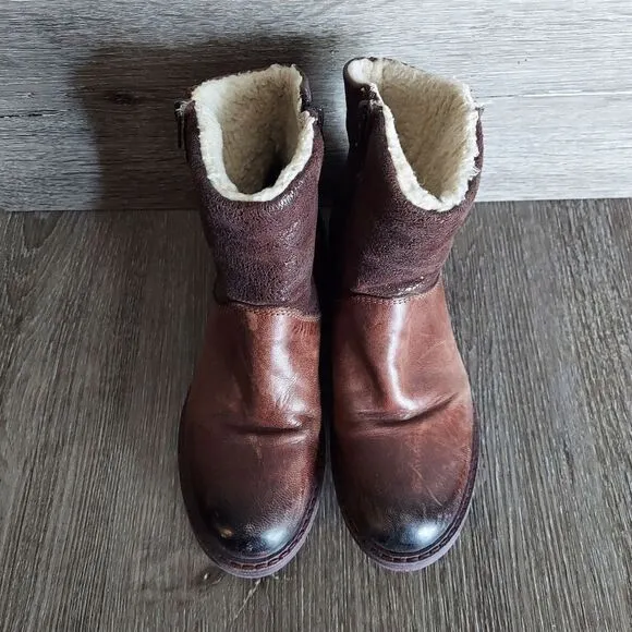 Eric Michael Brown Leather Ankle Boots 36
