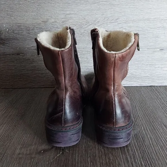 Eric Michael Brown Leather Ankle Boots 36
