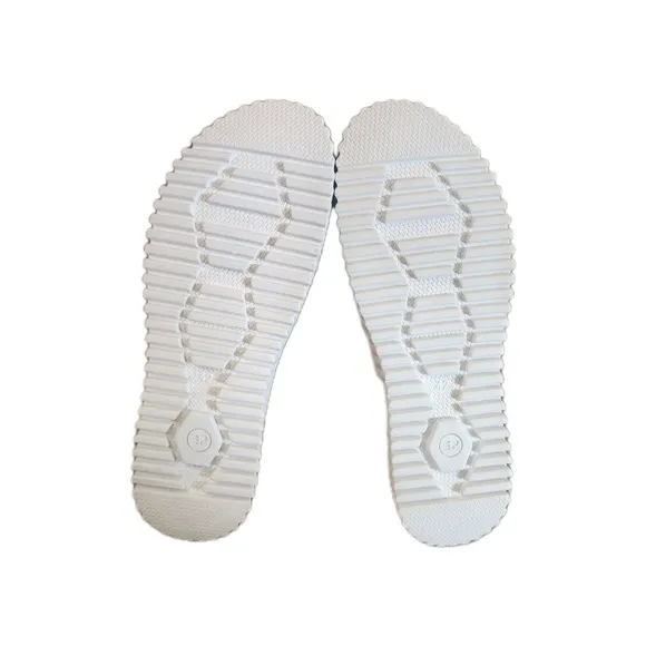 Eric Michael Gloria Open Toe Women's Leather Slide Sandals Beige 42 US 8 Comfort